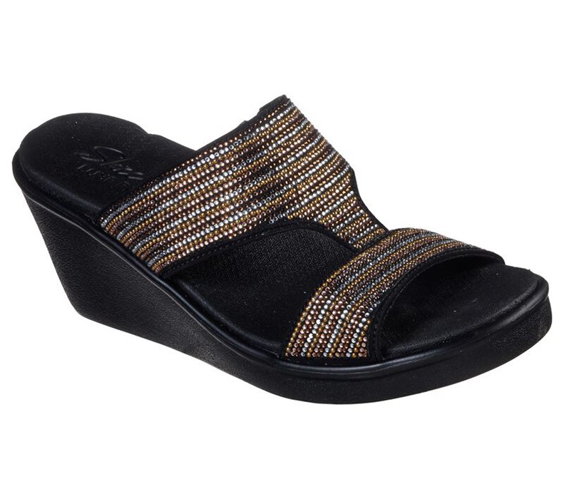 Skechers Rumble On - Bling Gal - Womens Sandals Black/Multicolor [AU-JP9360]